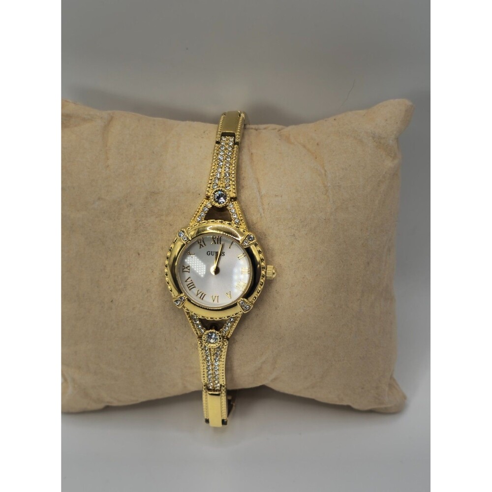 GUESS Women's Gold-Tone Bracelet Watch